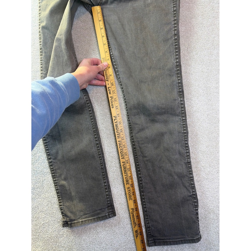 Levi's 511 Slim Jeans Mens 33x32 (Fits 33x31) Green Faded Stretch Denim - Picture 8 of 9